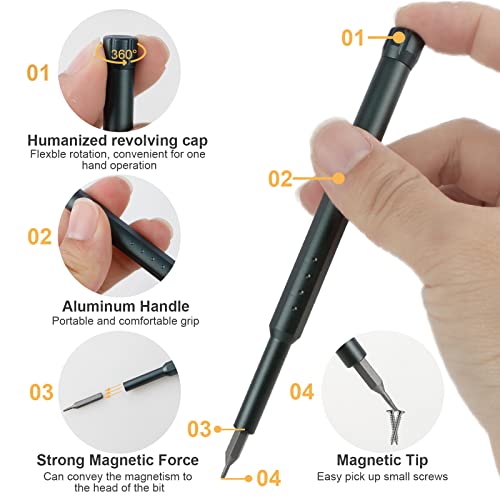 Morcoxina Precision Screwdriver Set, 46 in 1 Mini Screwdriver, Screwdriver Bit Sets, Multifunction Precision Screwdriver Kit, Repair Tool Kit for Morcoxina
