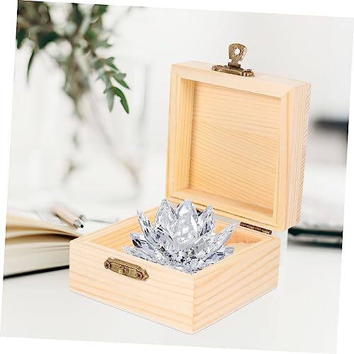 Abaodam 12 Pcs Packaging Storage Wooden Box Rustic Wooden Case Unfinished Wooden Jewelry Wood Ring Wood Trim Jewelery Organizer Earring Storage Abaodam