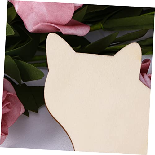 TEHAUX Unfinished Wood Cutouts Wood Chips for Crafts Unfinished Wood Ornaments Wooden red Deer Graffiti TEHAUX