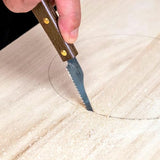 RANSHOU Japanese Mini Hobby Saw 3" Made in JAPAN, Japanese Small Pull Saw for Wood, Plastic, PVC, Crafts, Wood Handle RANSHOU