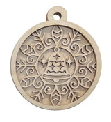 Bell Door Sign 3 Pieces Laser Cut Out Unfinished RND44 The Wood Shape Store