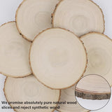 Sancodee 8 Pcs Large Unfinished Wood Slices, 11-12 Inches Wood Slabs for Centerpieces Natural Wooden Circle, DIY Wood Centerpieces for Tables Wedding Sancodee