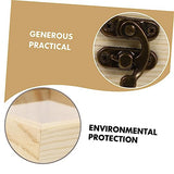 Yardenfun 1pc Wooden Box with Glass Lid Glass Jewelry Keepsake Jewelry Container Earring Display Holder Unfinished Wooden Chest Wedding Decorations Yardenfun