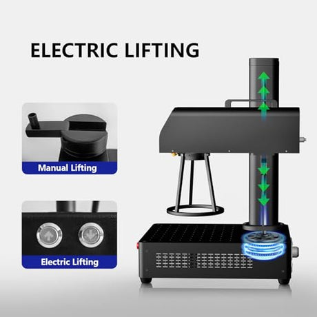 ComMarker B4 20W Fiber Laser Engraver,LightBurn Compatible Laser Engraving Machine with 2 Different Size Lens,2-in-1 Desktop and Handheld Fiber Laser ComMarker