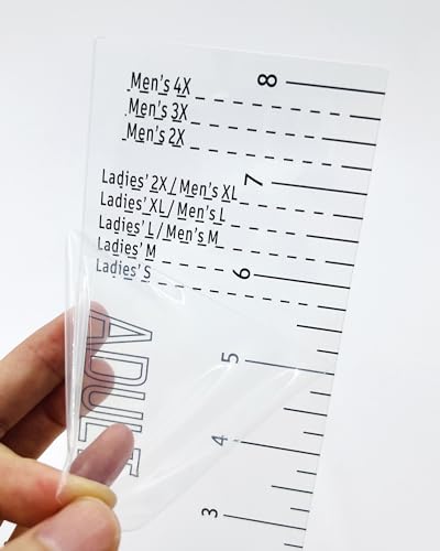 Karpoulra Tshirt Ruler Guide for Vinyl Alignment - Left Chest, T Shirt Ruler Alignment Tool Placement for Embroidery Heat Press Printing (Adult Men Karpoulra