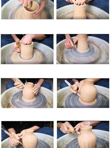 Evwoge 8 Pcs Ceramic Clay Tools Set, Clay Wax Pottery Tool Kit Ceramics Wax Carving Sculpting Modeling Tools Ceramic & Pottery Tools Pottery Molding