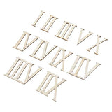 Healifty 24 Sets Roman Numerals 16 Patch 3 Inch Wood Letters Wood Letters Embellishment Ornament Crafts Wood Roman Numerals Unfinished Wood Cutouts Healifty