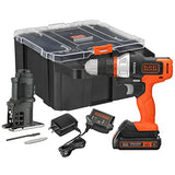 BLACK+DECKER MATRIX 20V MAX Drill Kit, Includes Jig Saw Attachment, Storage Case, Battery and Charger (BDCDMT1202KTJC1) BLACK+DECKER