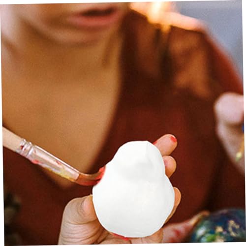 TEHAUX 6pcs Bird Foam White Embryo White Brick Christmas Child TEHAUX