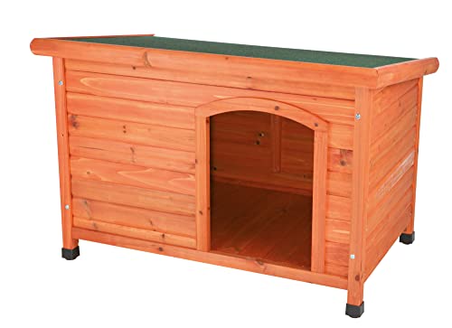 TRIXIE Pet Products Dog Club House, Large,Glazed Pine,40.75x26.75x28.25 Inch (Pack of 1),39552 TRIXIE