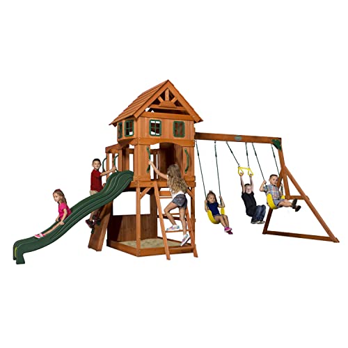 Backyard Discovery Atlantis All Cedar Wooden Swing Set Backyard Discovery