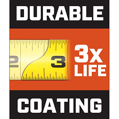 Crescent Lufkin 1-3/16 x 25' Command Control Series Black Clad Tape Measure - L1025CB Lufkin