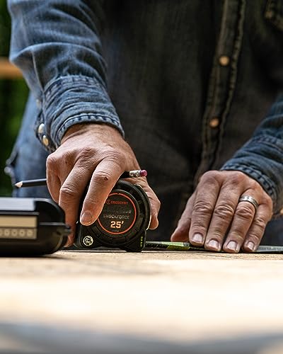 Lufkin 1-3/16" x 25' Shockforce Nite Eye G1 Dual Sided Tape Measure Lufkin