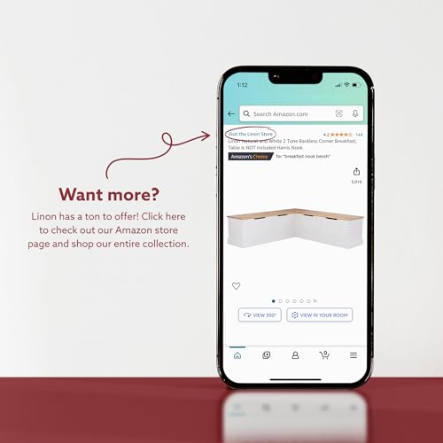 Linon Unfinished Wood Backless Interior Storage Harris Nook Linon