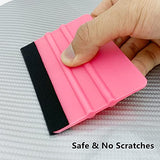 CCyanzi 4inch Vinyl Squeegee Tool Window Film Squeegee Decal Scraper Sign-Making Graphic Wallpaper Application, Felt Edge Protection Prevents CCyanzi