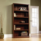 Sauder Miscellaneous Storage 5 Bookcase/Book Shelf, L: 35.28" x W: 13.23" x H: 69.76", Select Cherry finish Sauder