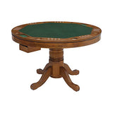 Coaster Home Furnishings Turk 3-in-1 Round Pedestal Game Table Tobacco Coaster Home Furnishings