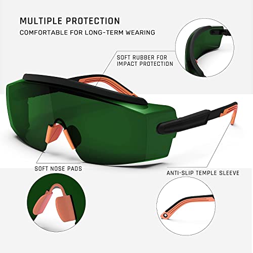 Bantida Laser Safety Glasses,IPL 200nm-2000nm Eyewear Protective Over Glasses For Laser Hair Removal,Welding - WoodArtSupply