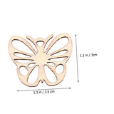ARTIBETTER 100pcs Unfinished Wood Crafts Unfinished Wood Butterfly Rustic Wood Butterfly Wood Butterfly Tags Butterfly Wood Crafts Wood Butterfly ARTIBETTER