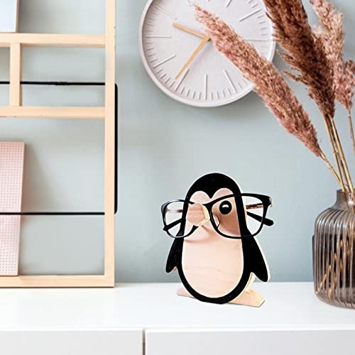 Creative Animal Glasses Holder Handmade Wood Carved Animal Eyeglass Holder Stand Wooden Spectacle Frame Sunglasses Display Stand for Home Table Decor FLAUU