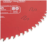 Freud D1280X Diablo 12-Inch 80 Tooth ATB Crosscutting Saw Blade with 1-Inch Arbor, Red Freud