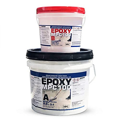 Clear Epoxy Resin Coating for Floors & Counter Tops, 100% Solids, Self Leveling - 3 Gallon Kit & 18in Roller - WoodArtSupply