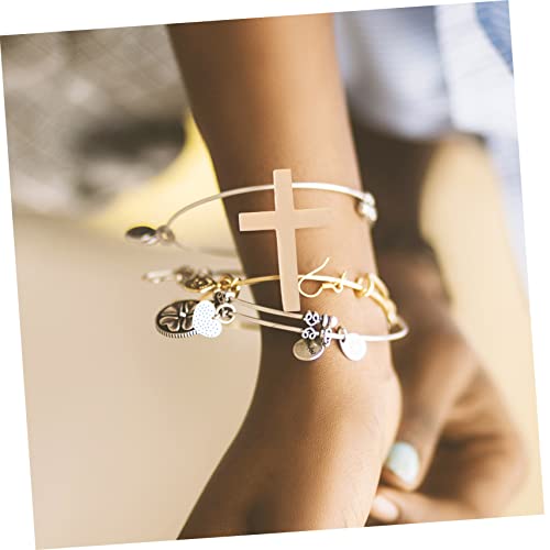 STOBOK 20pcs Cross Diy Pendant Jewelry Cross Charm Jesus Cross Figurine Wood Cross Embellishment Unfinished Wood Cross Unfinished Wood Charms STOBOK