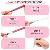 2 Pieces Weeding Pen Vinyl Pen Pin Weeding Tool Fine Point Weeding Tool Glitter Metal Vinyl Air Release or Car Puncturing Installation Retractable Epakh