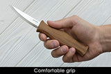 BeaverCraft Sloyd Knife C4 3.14" Wood Carving Sloyd Knife for Whittling and Roughing for beginners and profi - Durable High carbon steel - Spoon BeaverCraft