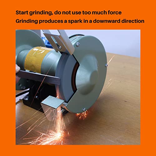 AmaCupid Bench Grinding Wheel 6 inch, for Sharpening Hard Alloy Tools, Products of Non-Metallic Materials. Green Silicon Carbide Abrasive. 1/2 Inch AmaCupid