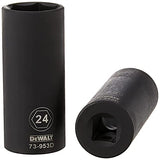 DEWALT Deep Impact Socket Set, 7-Piece, 1/2" Drive Metric (DWMT74737) DEWALT