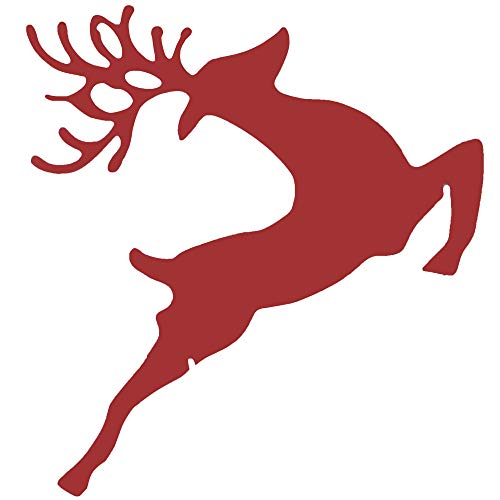 Reindeer Cutout Unfinished Wood Christmas Holiday Door Hanger Winter Seasonal Door Hanger MDF Shape Canvas Style 4 Diverse Woodworking