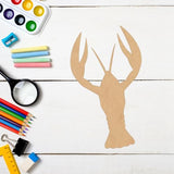 Wooden Crawfish 10 Inch Craft Cutout, Unfinished Wood Animal MDF Shape, Paintable Door Hanger NEXTCraft