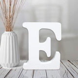 AOCEAN 4 Inch White Wood Letters Unfinished Wood Letters for Wall Decor Decorative Standing Letters Slices Sign Board Decoration for Craft Home Party AOCEAN