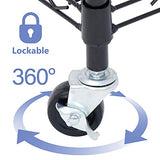 SUPER DEAL Black 5-Shelf Heavy Duty Storage Wire Shelving Unit with Wheels for Restaurant Garage Pantry Kitchen Garage Rack (30L x 14W x 63H) SUPER DEAL