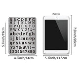 GORGECRAFT Metal Letter Stencil Stainless Steel Lettering Alphabet Symbol Painting Template Journal Tool for Painting, Wood Burning, Pyrography and GORGECRAFT