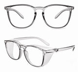 Alsenor Safety Glasses Anti Fog Goggles Protective Eyewear Blue Light Blocking Anti Dust UV Protection Glasses For Men Women (Grey) Alsenor