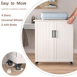 GDLF Craft Cart Compatible with Cricut Machine Cricut Table with Storage Cabinet Rolling Cricut Cart Furniture with Drawers Designed for Cricut GDLF