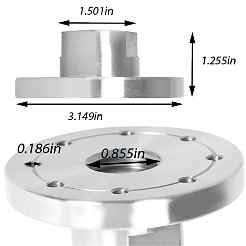 marddpair 3 Inch Lathe Faceplate Steel Wood Lathe Face Plate for 1Inch x 8 Tpi Spindle without Screwchuck