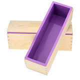 ZOENHOU 3PCS 42oz Soap Molds, Flexible Rectangular Silicone Soap Making Molds Kit with Wood Box DIY Tool Set for Soap Making Supplies ZOENHOU