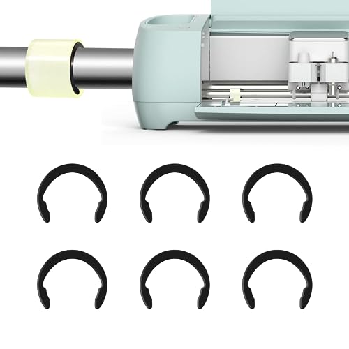 Rubber Roller Resolution for Cricut Maker, Keep Rubber in Place with Retaining Rings Keep Rubber from Moving, Compatible with cricut Maker/Maker 3 - WoodArtSupply