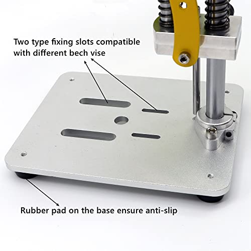 NovelLife Mini Drill Press Precision Benchtop Drilling Machine Elecric Portable Table Driller CNC 795 Motor B10 Chuck Metal Wooden DIY Jewelry Making - WoodArtSupply