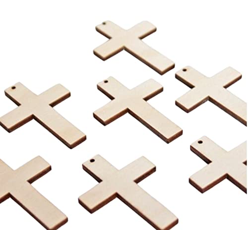 ALL SIZES BULK (12pc to 100pc) Unfinished Wood Laser Cutout Solid Cross Dangle Earring Jewelry Blanks Shape Crafts Made in Texas Texan Wood Crafts