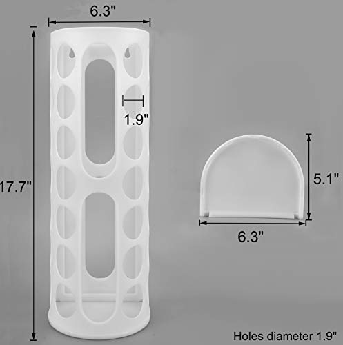 Lunies Plastic Bag Holder for Grocery Bags, Wall Mount Grocery Bag Storage Dispenser, Hanging Trash Bag Organizer for Kitchen, Large Capacity Lunies