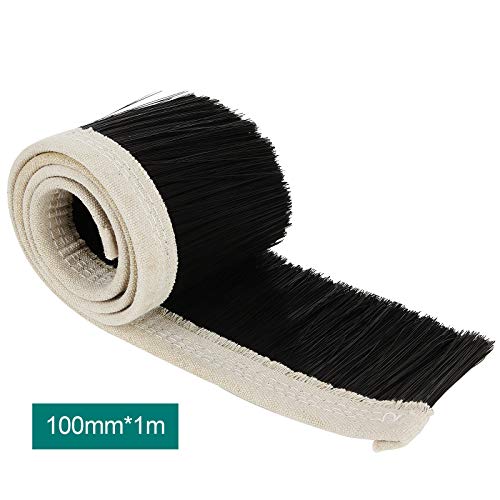 2 Pack Dust Shoe Brush 100mm CNC Vacuum Brush For Engraving Machine Dust Cover CNC Vacuum Cleaning Brush for CNC Router Spindle Motor, Black AConnet