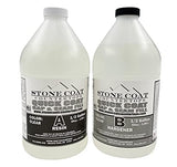 Stone Coat Countertops Quick Coat Epoxy (1 Gallon) - Perfect for for River Tables, Geodes, and 3D Woodworking Projects with 15 Minute Working Time - Stone Coat Countertops