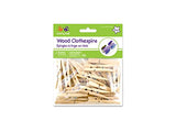 Multicraft Imports Krafty Kids W0133-1929178-MPR CW606 Craftwood Clothespins Natural, 1.88in, 24-Piece Multicraft Imports
