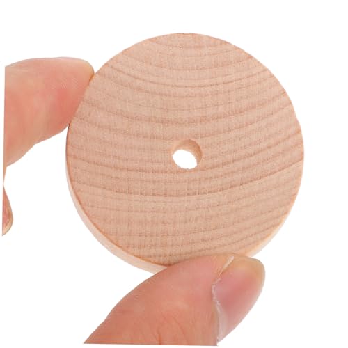 ifundom 1 Set Wooden Wheel Wooden Toy Wheels Small Dowels for Crafts Small Car Accessories Wooden Craft Toys Mini an Fittings Kid Toys Wood Wheels ifundom