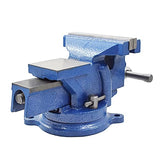 kimllier 5 Inch Heavy Duty Bench Vise with Anvil 360 Degree Swivel Locking Base Bench Clamp, Fit for Clamping Fixing Equipment Home or Industrial kimllier