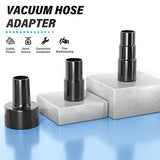 MEANLIN 6 Pieces Universal Vacuum Hose Adapter Kit, 1-3/8" to 1-1/4", 2-1/2" to 1-1/4", 1-1/4" to 1-3/8" to 1-1/2", Plastic Vacuum Hose Connector MEANLIN